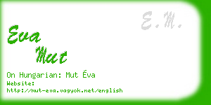 eva mut business card